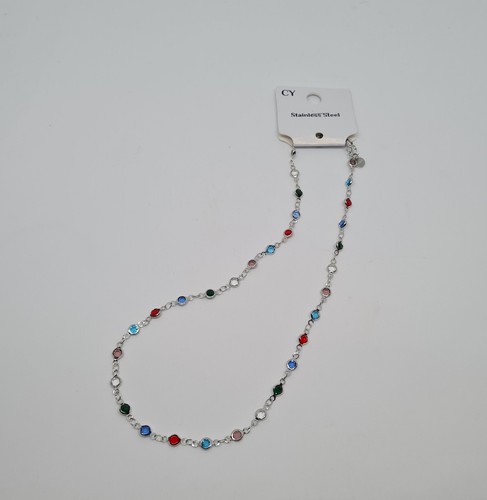 Collana catenina acciaio - , con