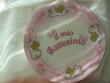 Piatti il mio Battesimo rosa 21cm 0499