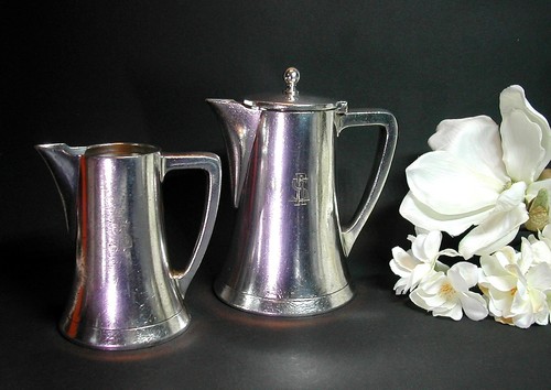 Antica caffettiera lattiera - caffettiera, +