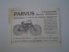 advertising Pubblicità 1924 MOTORE AUSILIARIO MICROMOTORE PARVUS