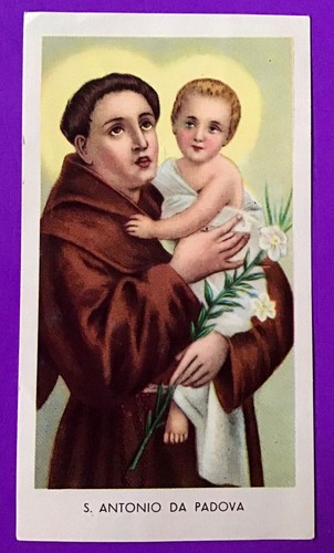 Santino holy card antonio - santino, s.