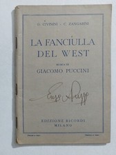 68463 LIBRETTO D'OPERA - Puccini - La fanciulla del West - Ed. Ricordi