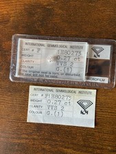 Diamante Vintage IGI Sigillato