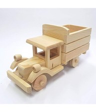 Auto Camion In Legno  64892 Rimorchio Porta Oggetti Gioie Cofanetto Decoupage