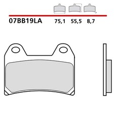 BREMBO KIT PASTIGLIE FRENO