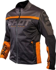 GIACCA JACKET ENDURO SHOT LITE 2.0 SOFTSHELL ARANCIONE ORANGE NERO TG XXXL