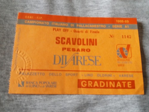 Biglietto basket 1988 1989 - biglietto, di