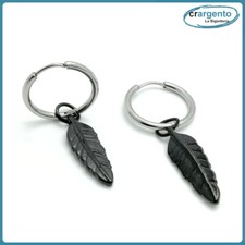  orecchini a cerchio uomo con