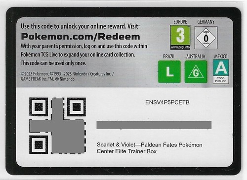 Pokemon tcgo paldean fates - s&v,