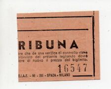 BIGLIETTO CICLISMO - TROFEO BARACCHI - Fausto Coppi e altri - BERGAMO  Anno 1952