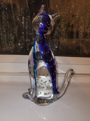 Statuina gatto vetro - , di