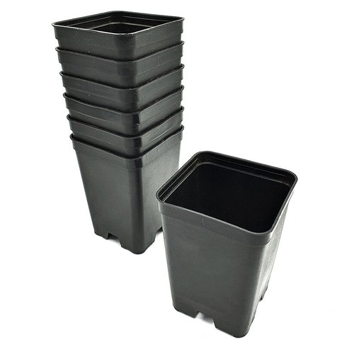 100x vasetti plastica - 100x, quadrati
