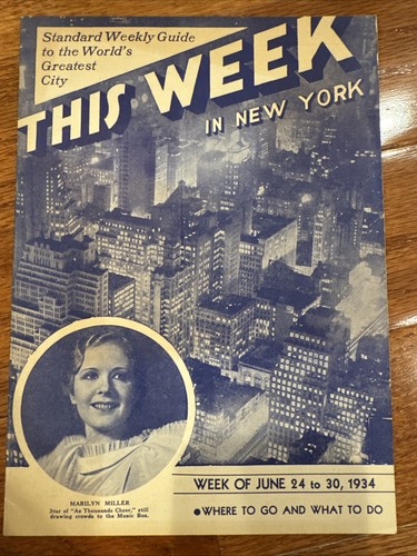 New york city guide june - guide, 1934
