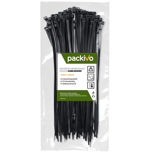 Packivo fascette nere 300 - fascette, da