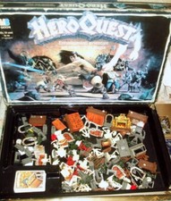 HEROQUEST GIOCO MB 1990 COMPLETO AL 99,99% X RICAMBI.