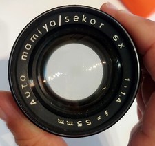 OBIETTIVO MAMIYA SEKOR SX 55 1.4 BUONE CONDIZIONI + REGALO MAMIYA DSX1000 RICAMB