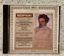 RESPIGHI Violin Concerto in A [unfinished] (CD BONGIOVANNI) Serenata, Gli Ucceli
