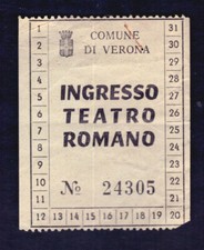 Biglietto Comune di Verona