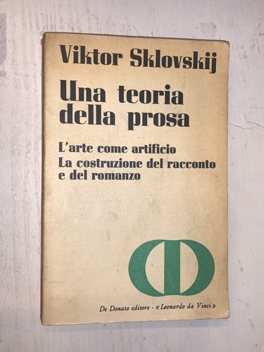 Viktor sklovskij una teoria - sklovskij,