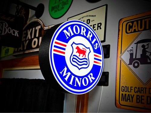 Morris minor led lightbox sign - minor,
