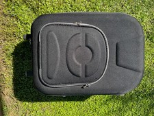 Valigia  Tralley Grande  Nera In Tessuto ,moderna 