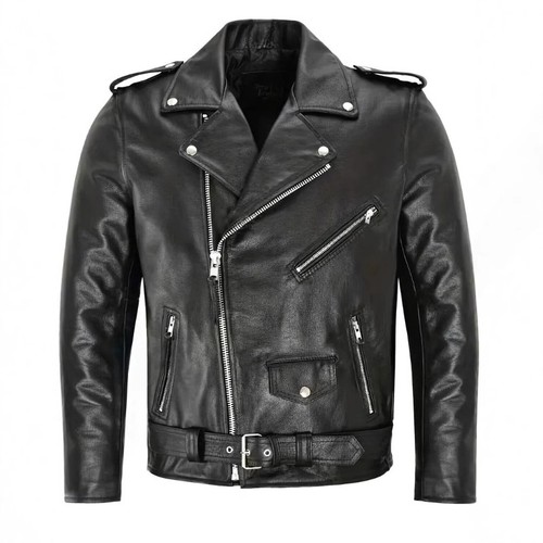 Giacca moto pelle pu - da, per