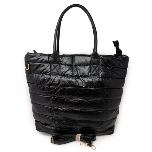 Borsa nera trapuntata donna