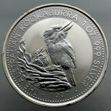 KOOKABURRA  AUSTRALIA  1 DOLLARO 1997 1 OZ AG.