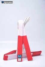 Cintura Bianco Rossa 6° Dan Maestro MCompetition Judo Jujitsu Arti Marziali 