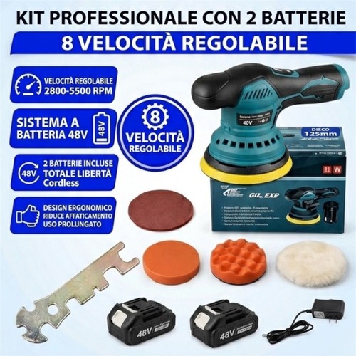 Lucidatrice auto orbitale - orbitale, kit