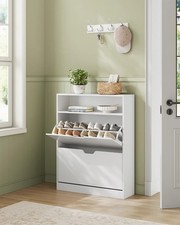 HOMCOM Scarpiera Slim con 2