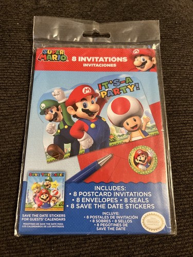 Nintendo super mario inviti - nintendo,