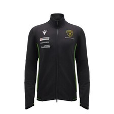 Felpa uomo Lamborghini Squadra Corse Super Trofeo full zip nera