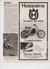 advertising Pubblicità MOTO HUSQVARNA 250 CR HUSKY ITALIA 1983 .MOTOCROSS EPOCA