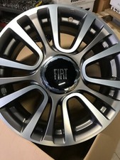 4 CERCHI IN LEGA 17" PER FIAT 500L FIAT TIPO ALFA LANCIA ANTRACITE DIAMANTATO