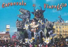 2004 Carnevale di Viareggio - 11 Cartoline con Annullo