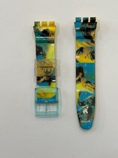 CINTURINO ORIGINALE OROLOGIO SWATCH AQUA-CHRONO SBZ103 PLASTICA 20 MM -NUOVO