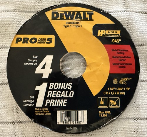 Dewalt dw8062b5 x - 4-1/2”,