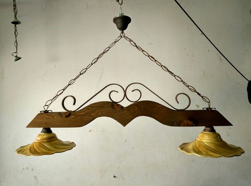 Lampadario rustico ferro - lampadario,