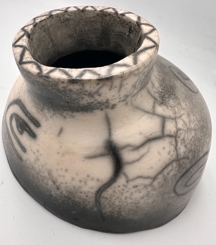 Vase déstructuré raku - déstructuré, en