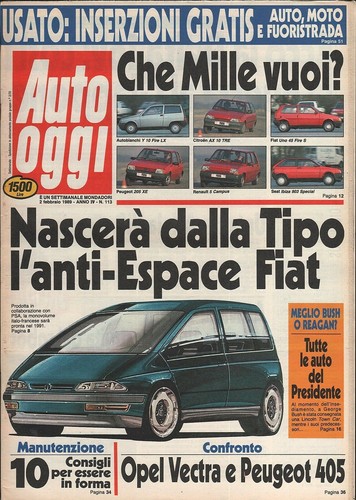 Rivista auto oggi - oggi, anno
