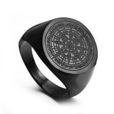 Anello con sigillo tondo