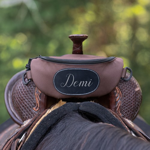 Personalized horse saddle bag - personalized,