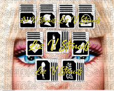 Bambole tatuaggio glitter