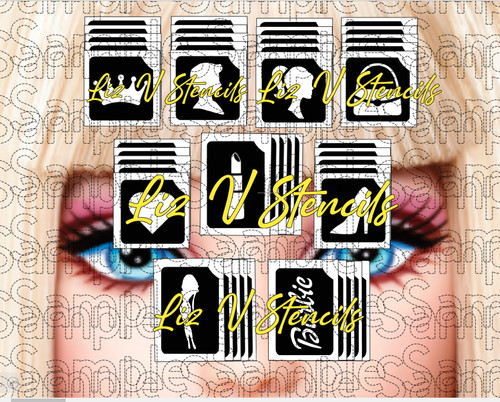 Bambole tatuaggio glitter