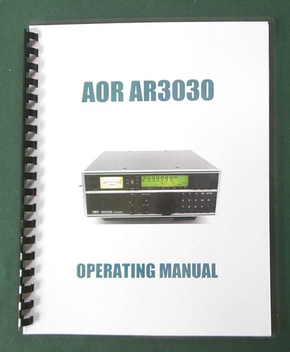 Manuale operativo aor ar3030 - operativo,