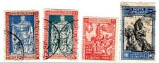 FRANCOBOLLI ITALIA REGNO - 1928 - Emanuele Filiberto - 4 valori usati