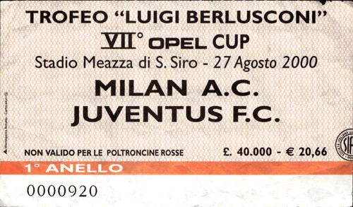Biglietto stadio trofeo - stadio, #