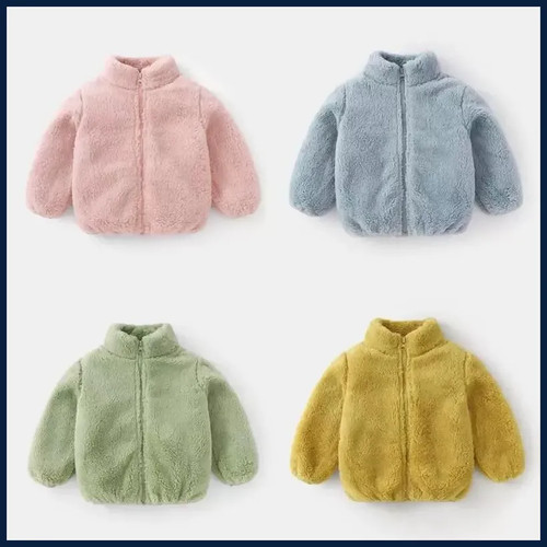 Cappotto peluche tinta - peluche, unita