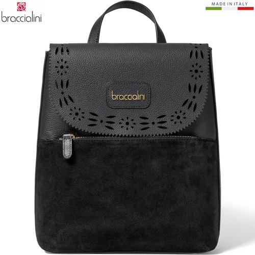 Braccialini zaino pelle - , nera